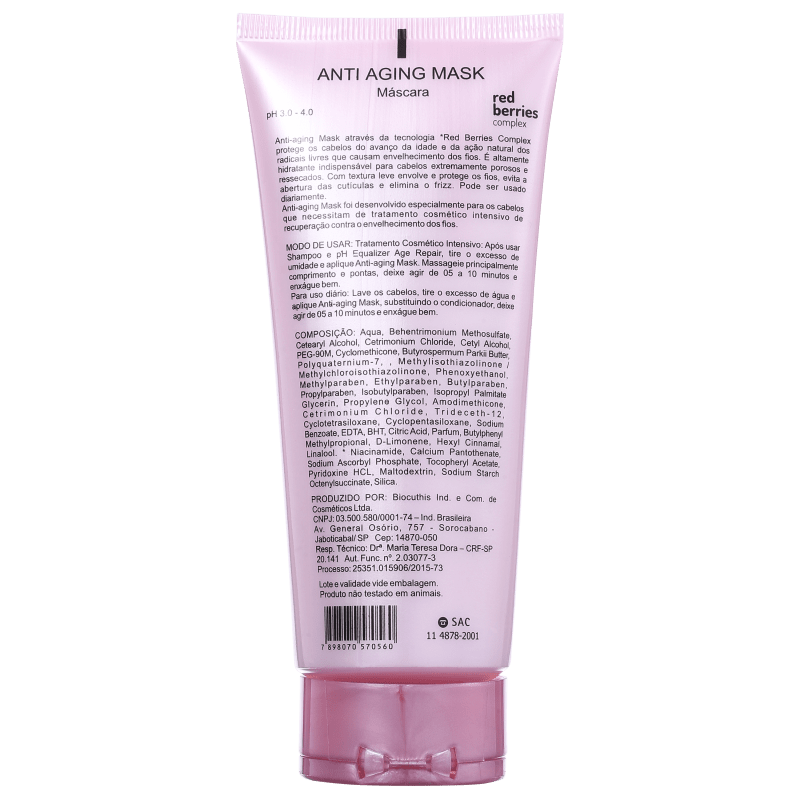 Mediterrani Age Repair Anti Aging Mask - Máscara de Tratamento 200g