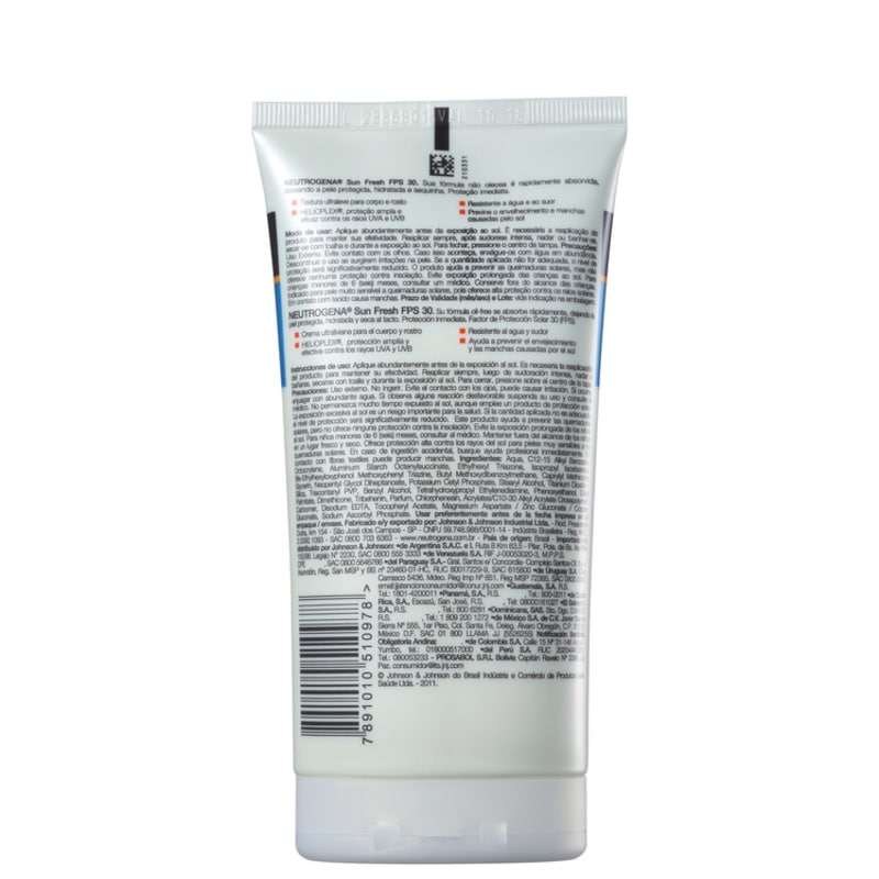 Neutrogena Sun Fresh FPS 30 - Protetor Solar 120ml