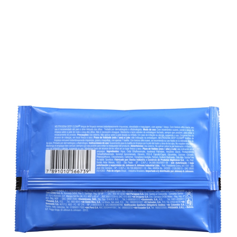 Neutrogena Deep Clean - Lenço Demaquilante (7 unidades)