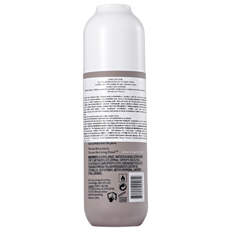 Living Proof No Frizz Weightless Styling Spray - Modelador 200ml