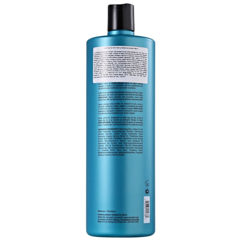Sexy Hair Healthy Color Safe Soy Moisturizing - Shampoo 1000ml