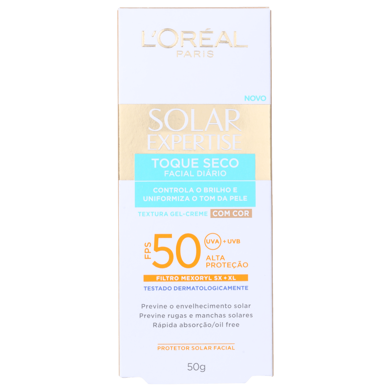 L'Oréal Paris Solar Expertise Toque Seco FPS 50 - Protetor Solar com Cor 50g