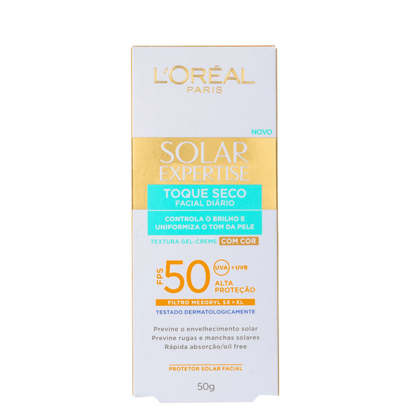 L'Oréal Paris Solar Expertise Toque Seco FPS 50 - Protetor Solar com Cor 50g