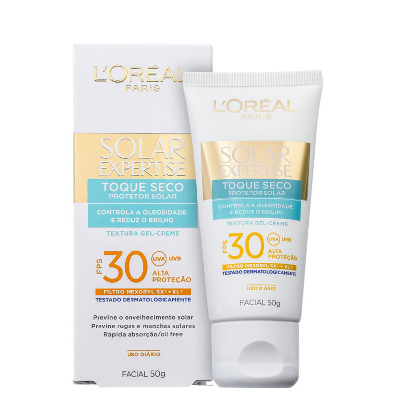 L'Oréal Paris Solar Expertise Toque Seco FPS 30 - Protetor Solar Facial 50g