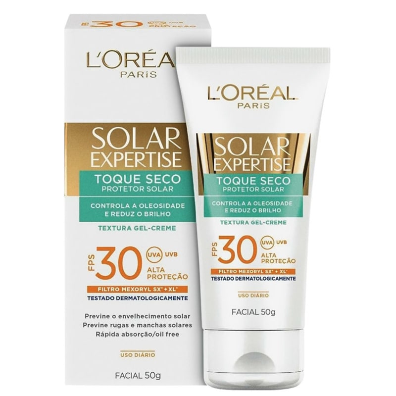L'Oréal Paris Solar Expertise Toque Seco FPS 30 - Protetor Solar Facial 50g