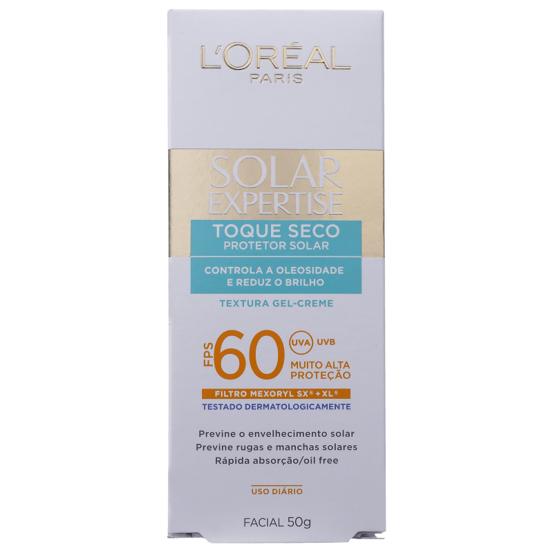 L'Oréal Paris Solar Expertise Toque Seco FPS 60 - Protetor Solar Facial 50g