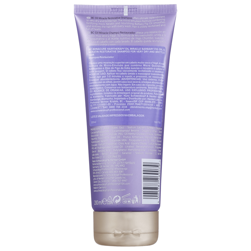 Schwarzkopf Professional BC Bonacure Oil Miracle Barbary Fig - Shampoo 200ml