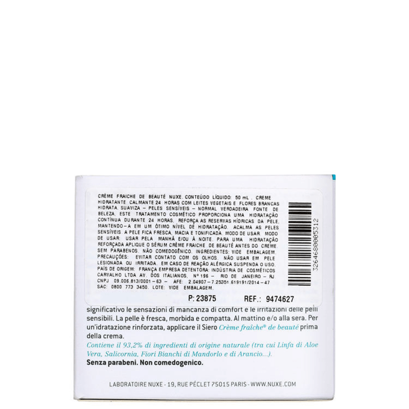 Nuxe Crème Fraîche De Beauté - Hidratante Facial 50ml