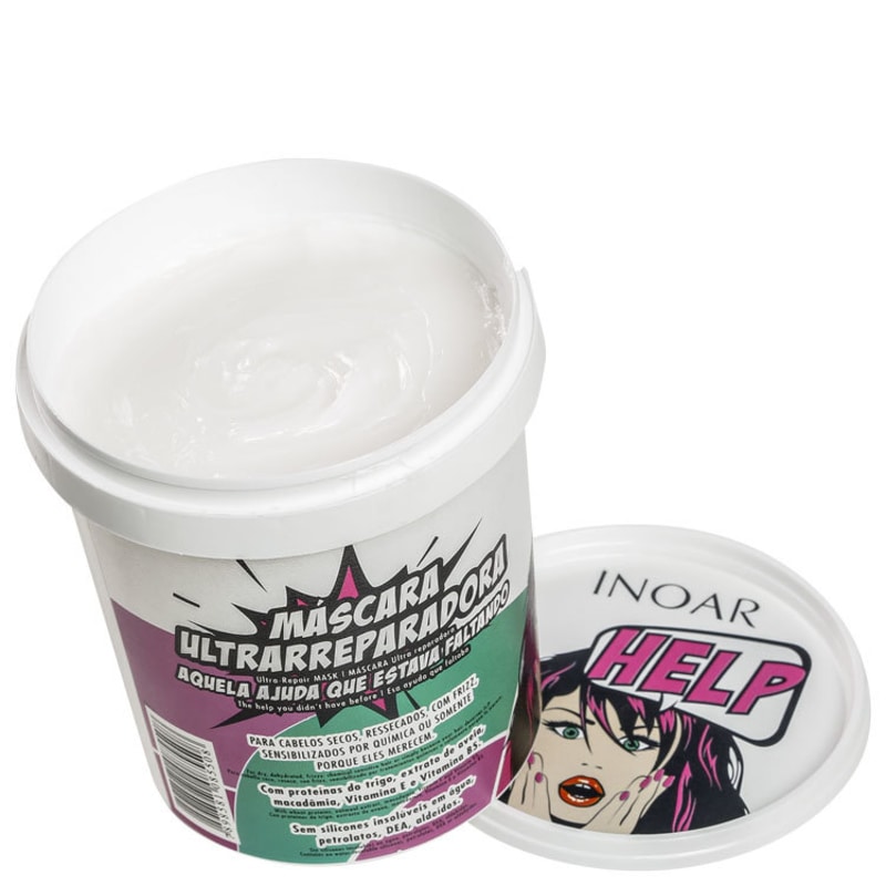 Inoar Help Máscara Ultrarreparadora - Máscara de tratamento 450g