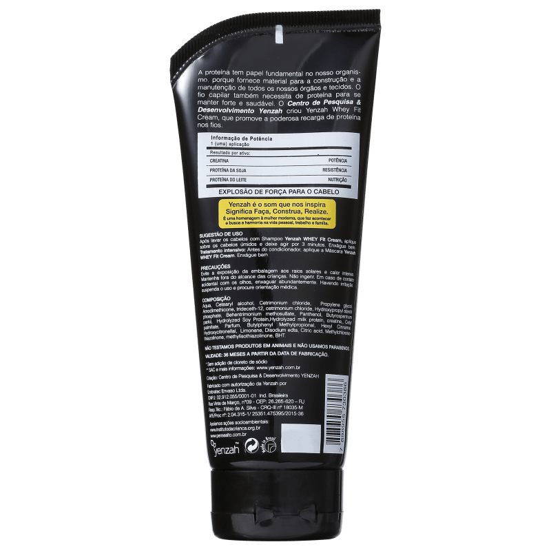 Yenzah Power Whey Fit Cream Potência Capilar - Condicionador 200g