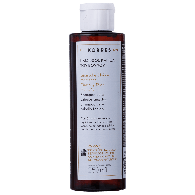 Korres Girassol e Chá da Montanha - Shampoo 250ml