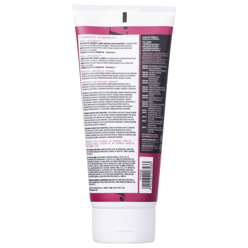 Korres Rosa Japonesa - Creme Hidratante Corporal 200ml