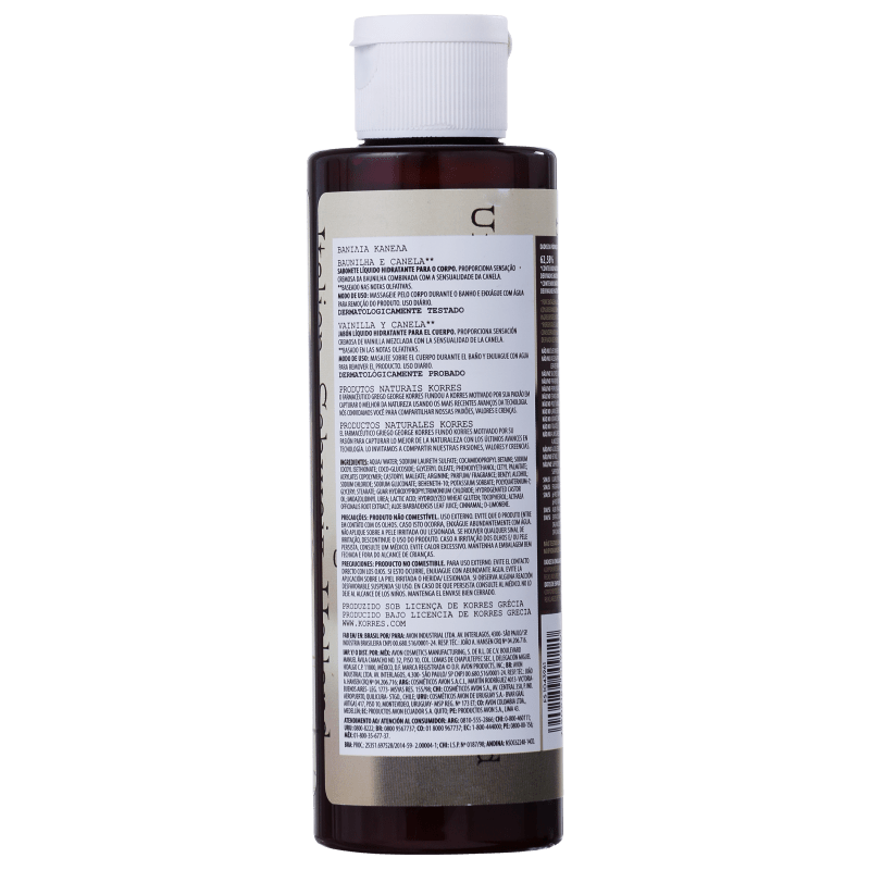 Korres Baunilha e Canela - Sabonete Líquido 250ml