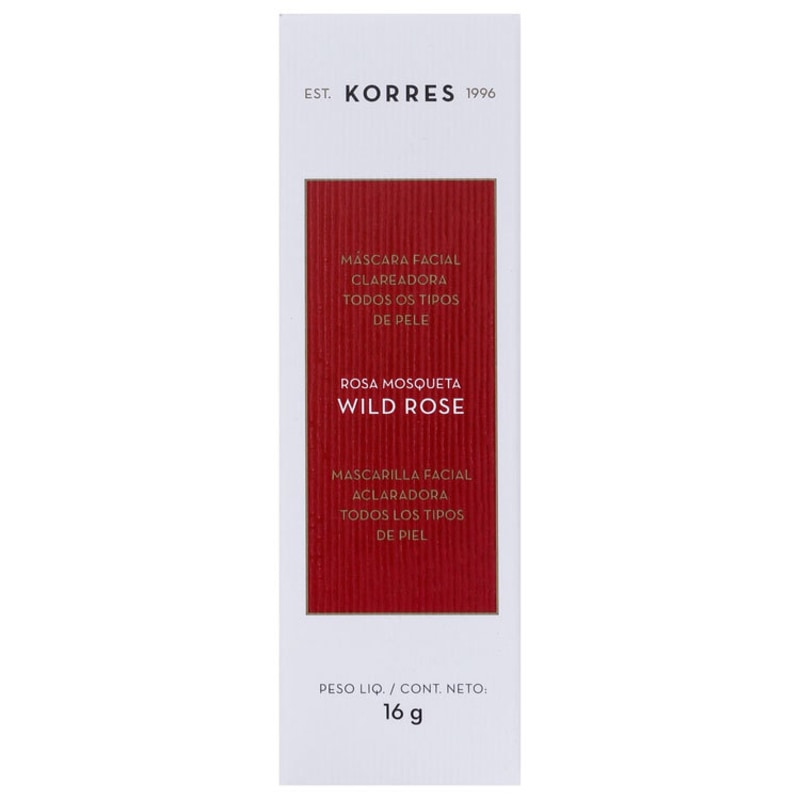 Korres Wild Rose - Máscara Facial Clareadora 16g