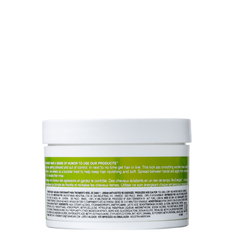 TIGI Bed Head Urban Anti+Dotes #1 Re-Energize Treatment Mask - Máscara de Tratamento 200g