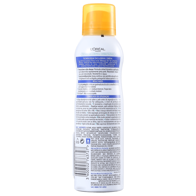 L'Oréal Paris Solar Expertise Toque Seco FPS 30 - Protetor Solar em Spray 200ml
