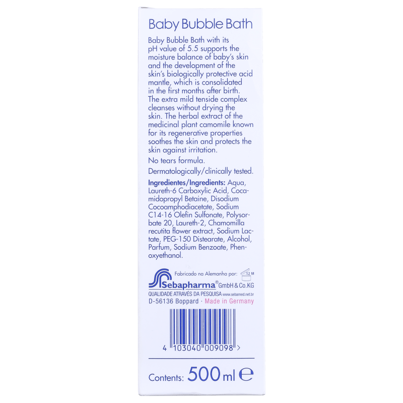 Sebamed Baby Bubble Bath - Gel de Banho 500ml