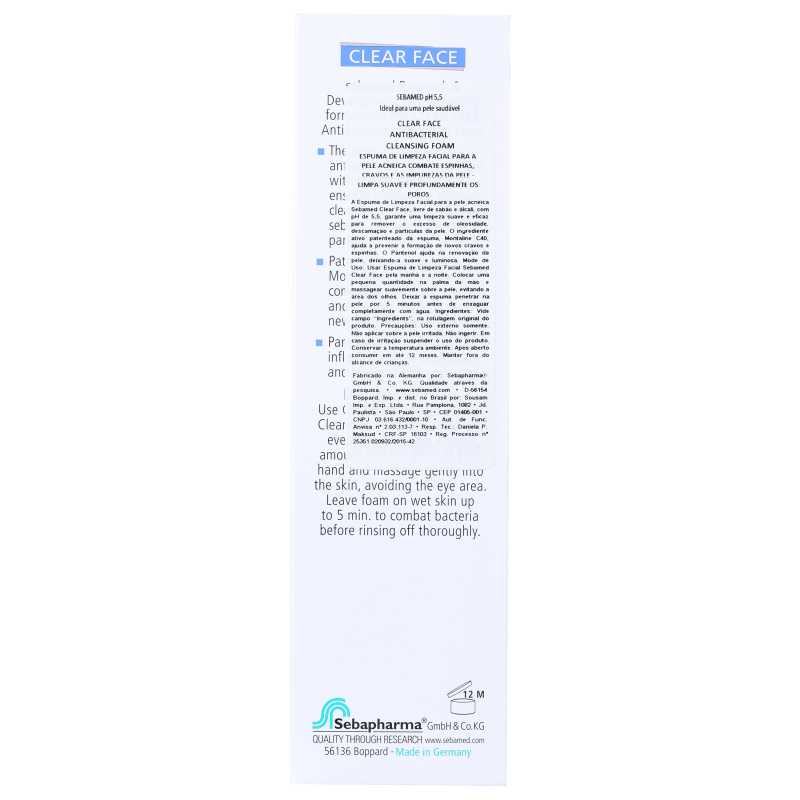 Sebamed Clear Face Cleansing - Espuma de Limpeza Facial 150ml