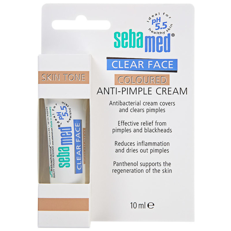 Sebamed Clear Face Coloured Anti-Pimple Cream - Creme Antiespinhas 10ml