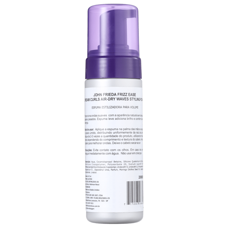 John Frieda Frizz Ease Dream Curls Air-Dry Waves Styling FOAM - Leave-in 147ml