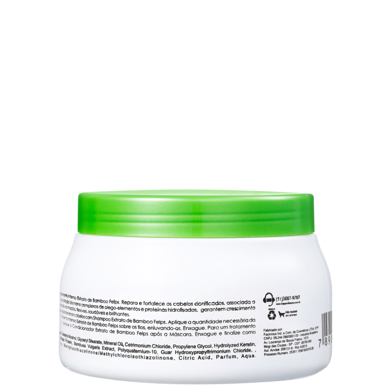 Felps Profissional XMix Bio-Crescimento Extrato de Bamboo - Máscara de Tratamento 500g