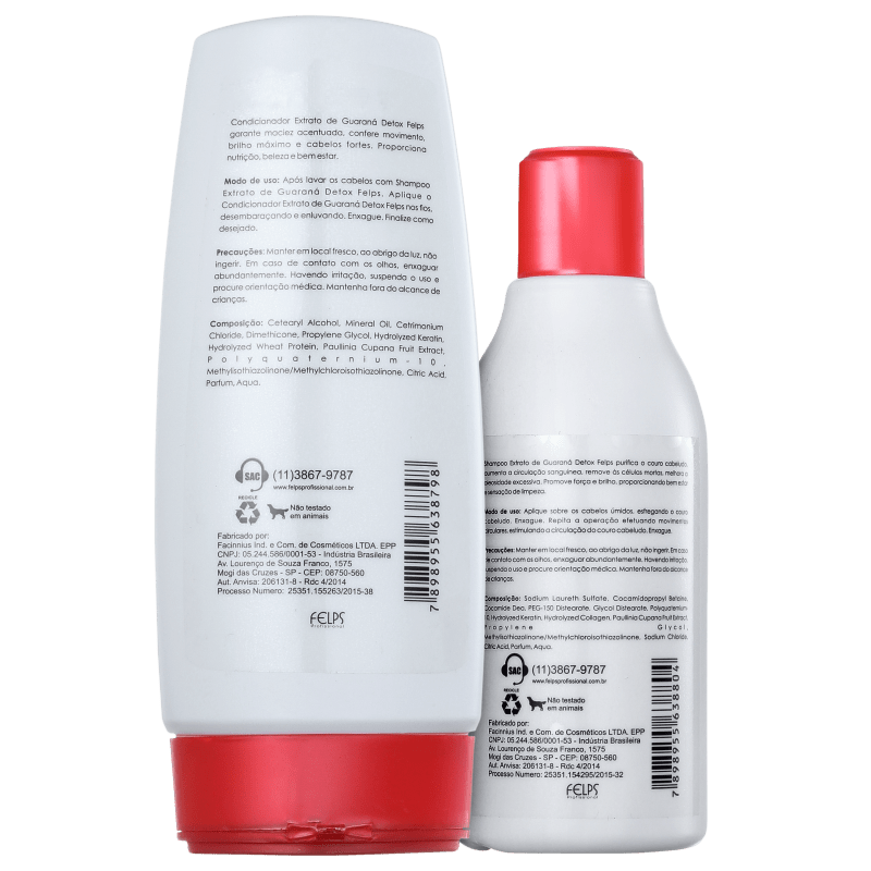 Felps Profissional Xmix Detox Extrato de Guaraná Duo Kit (2 Produtos)