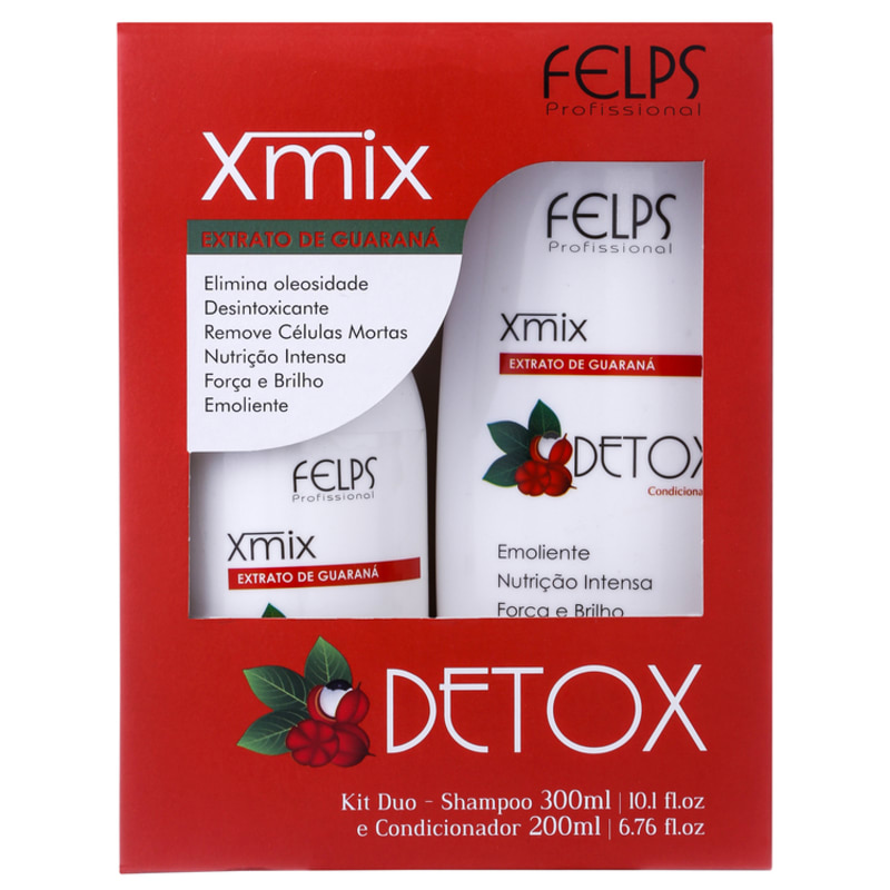 Felps Profissional Xmix Detox Extrato de Guaraná Duo Kit (2 Produtos)