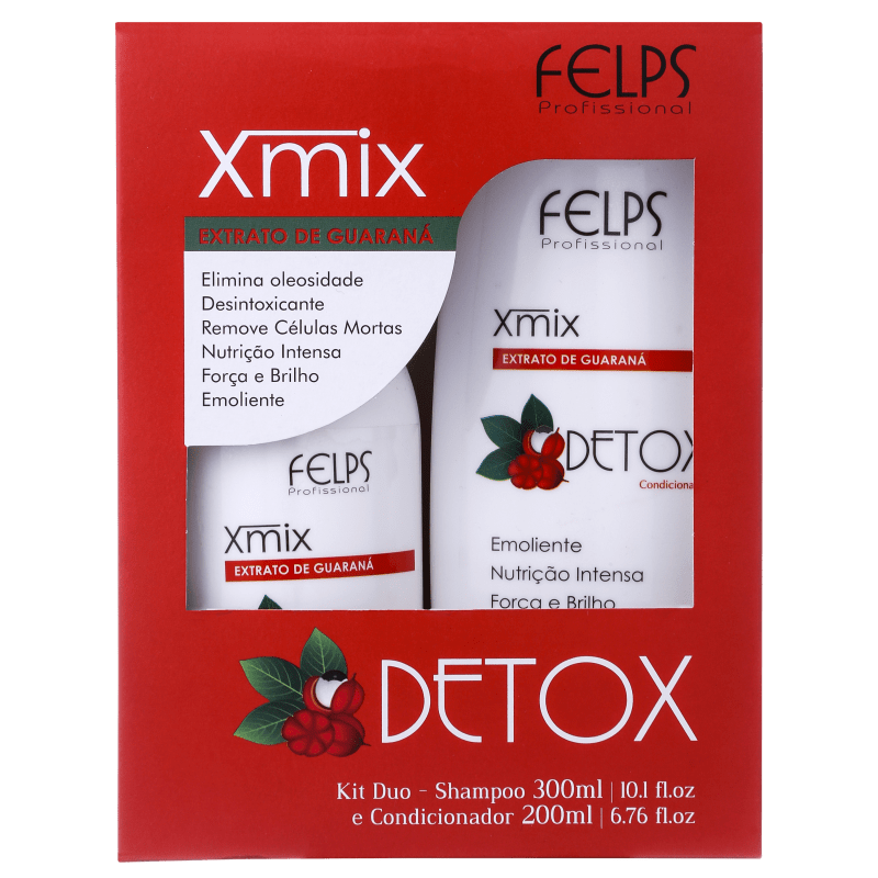 Felps Profissional Xmix Detox Extrato de Guaraná Duo Kit (2 Produtos)