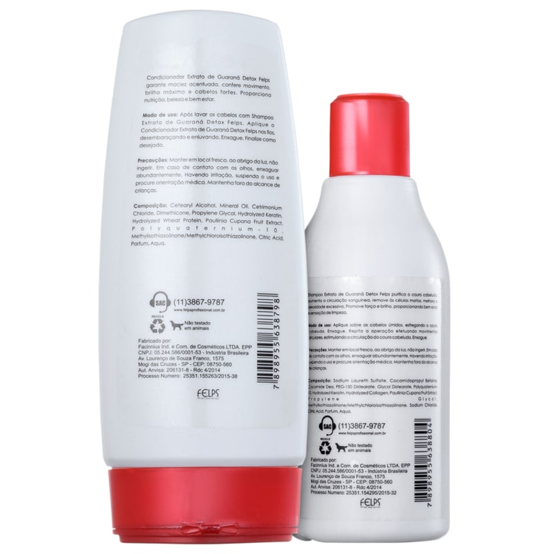 Felps Profissional Xmix Detox Extrato de Guaraná Duo Kit (2 Produtos)