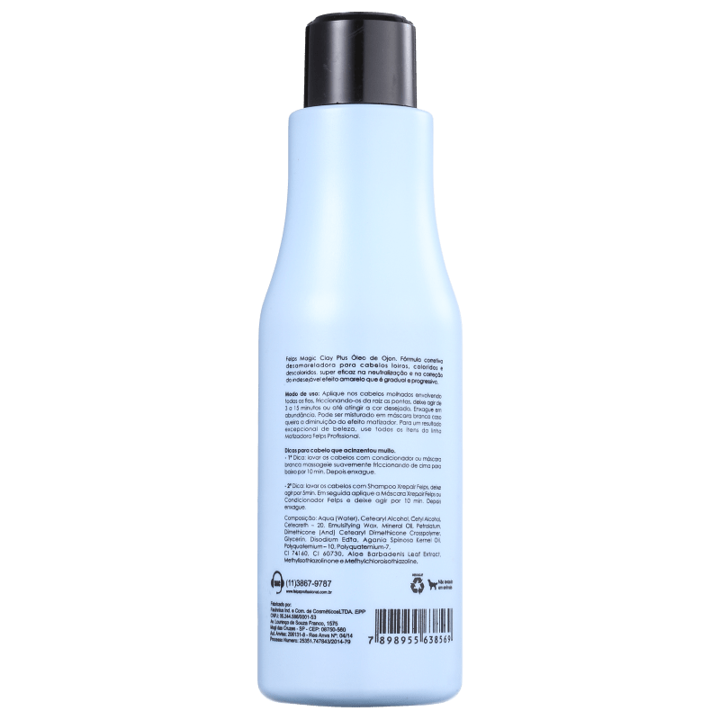 Felps Profissional XColor Magic Clay Plus - Máscara Matizadora 500ml