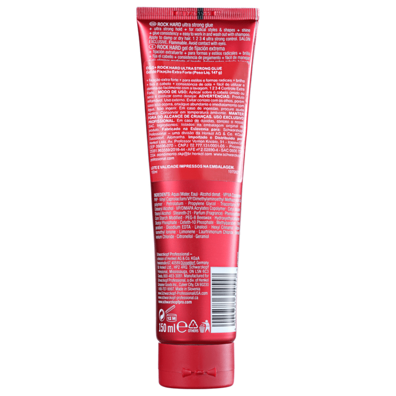 Schwarzkopf OSIS+ Texture Rock-Hard - Gel Efeito Cola 150ml