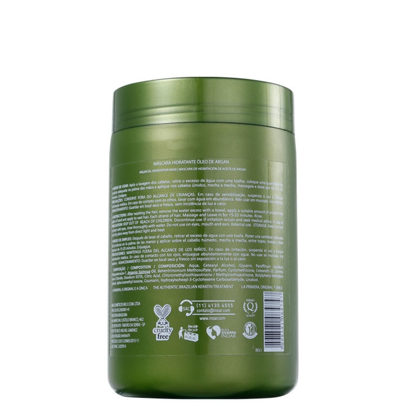 Inoar Argan Oil - Máscara de Tratamento 1kg