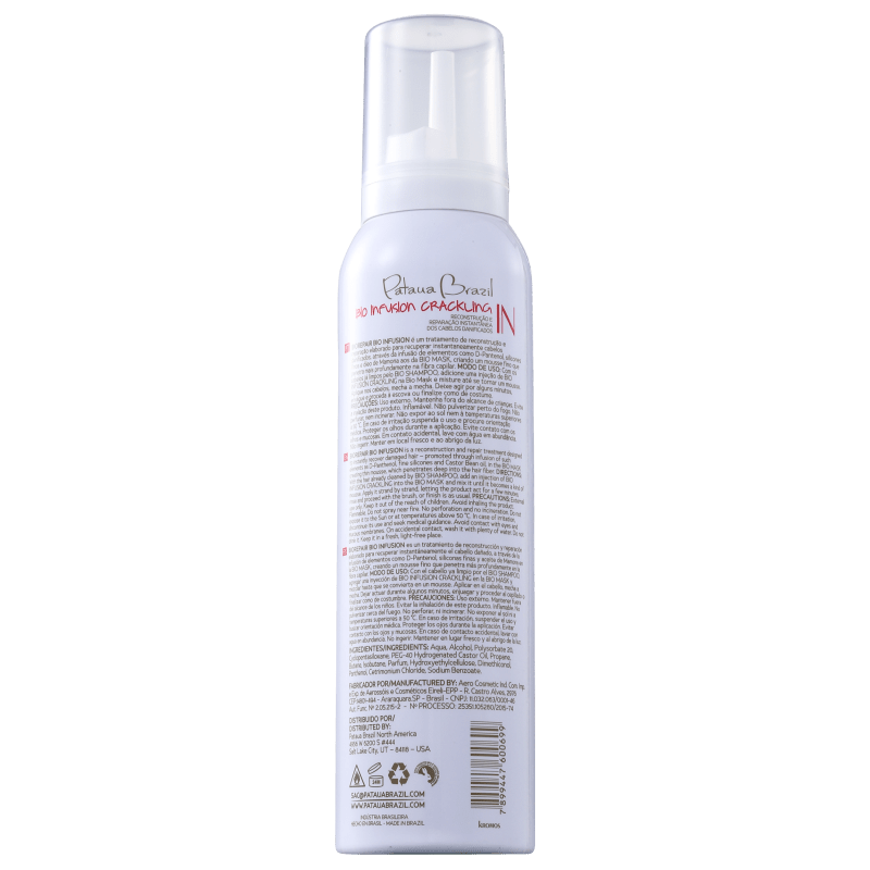 Pataua Brazil Bio Repair Bio Infusion Crackling - Tratamento 150ml