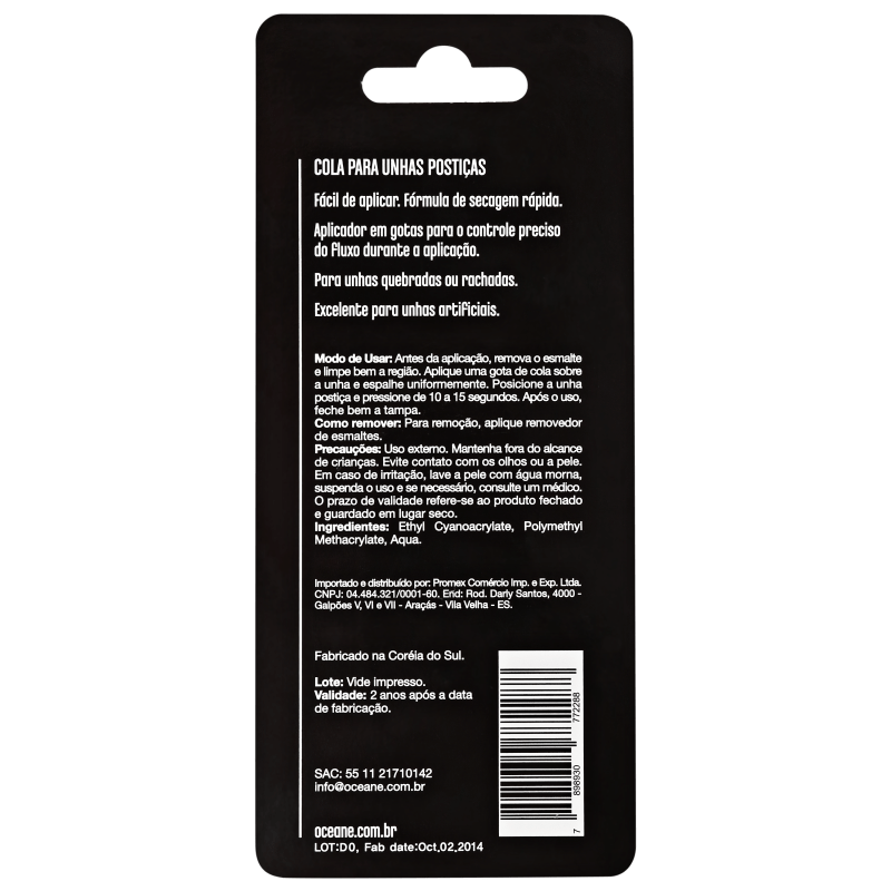 Océane Femme Glue My Nails - Cola para Unhas Postiças 3g