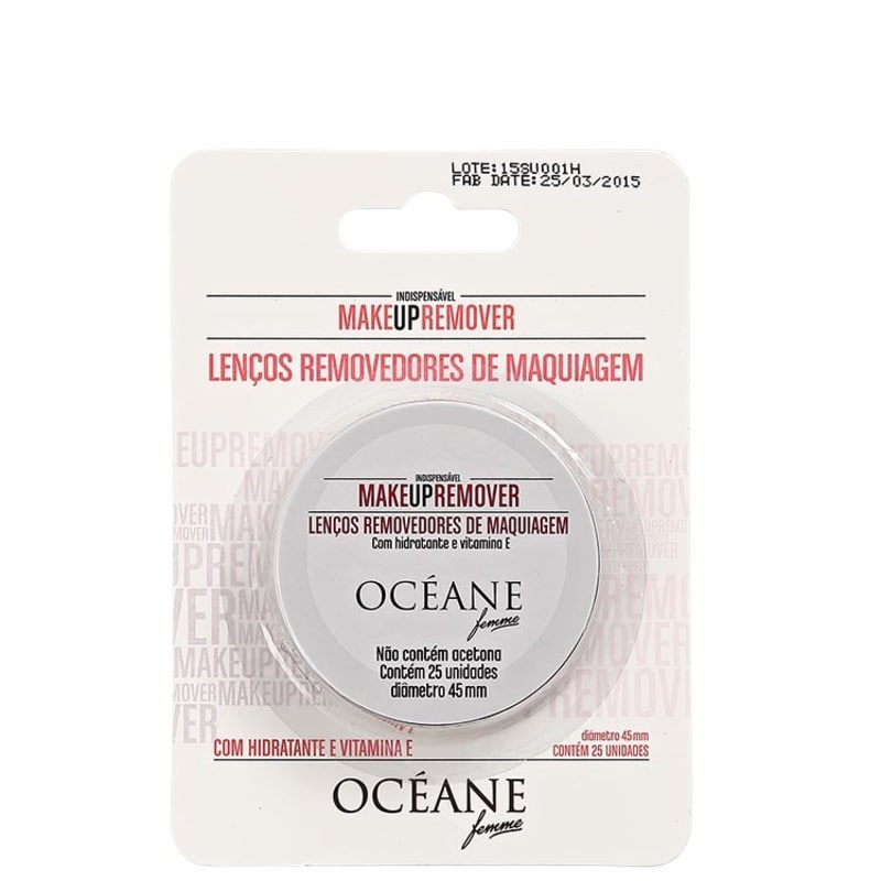 Océane Femme Make Up Remover - Lenço Demaquilante (25 unidades)