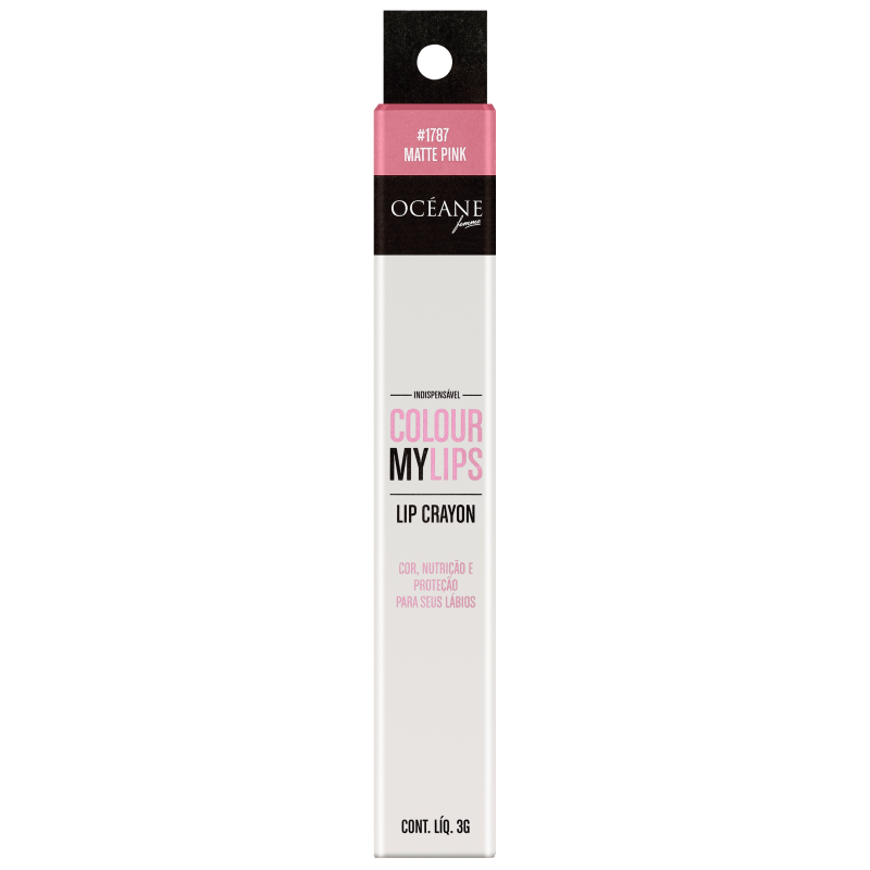 Océane Femme Lip Crayon Colour My Lips Matte Pink - Batom Matte 3g