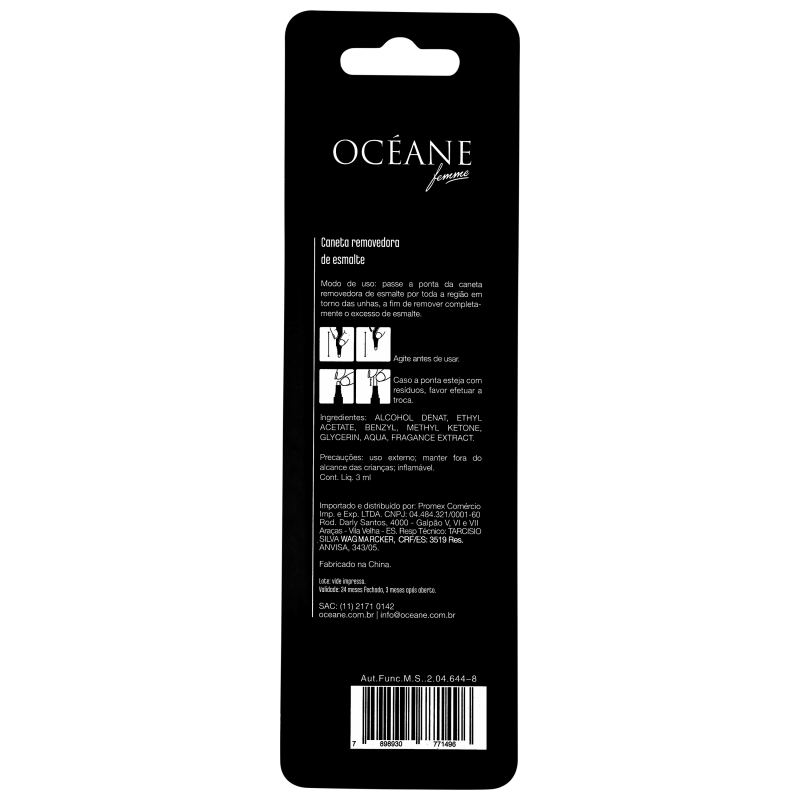 Océanne Femme Clean My Nails To Go - Caneta Removedora de Esmalte 3ml