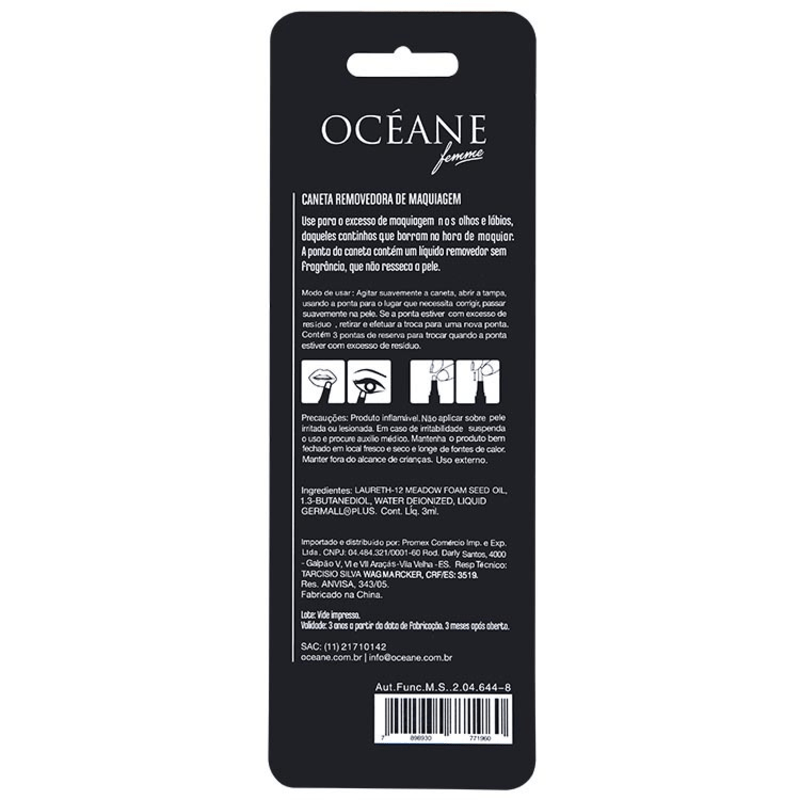 Océane Femme Make Up Remover - Caneta Demaquilante 3ml