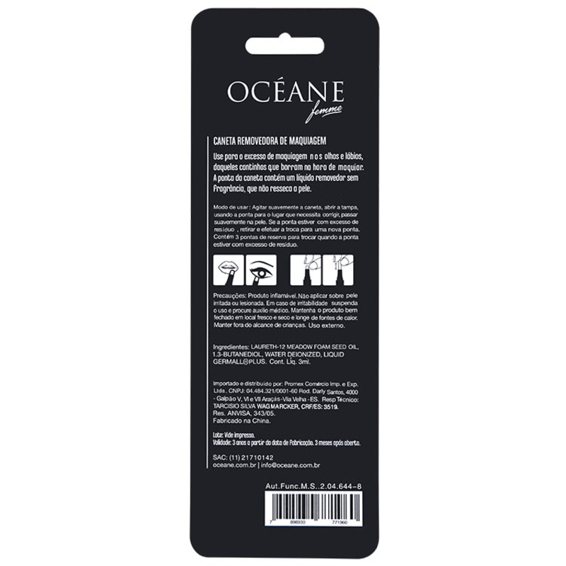 Océane Femme Make Up Remover - Caneta Demaquilante 3ml