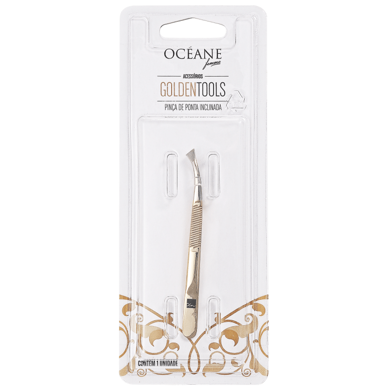 Océane Femme Golden Tools - Pinça de Ponta Inclinada