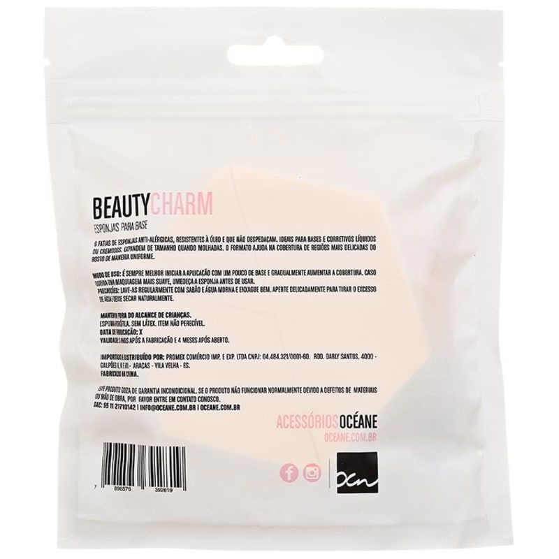 Océane Femme Beauty Charm - Esponja para Base (6 unidades)