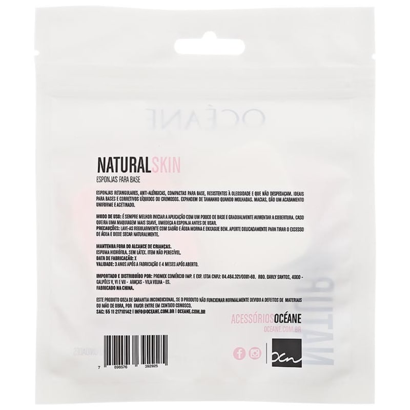 Océane Femme Natural Skin - Esponja para Base (2 unidades)