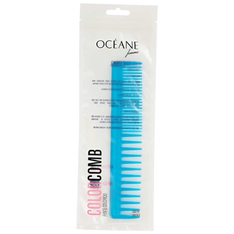 Océane Femme Color Comb Slim Azul - Pente