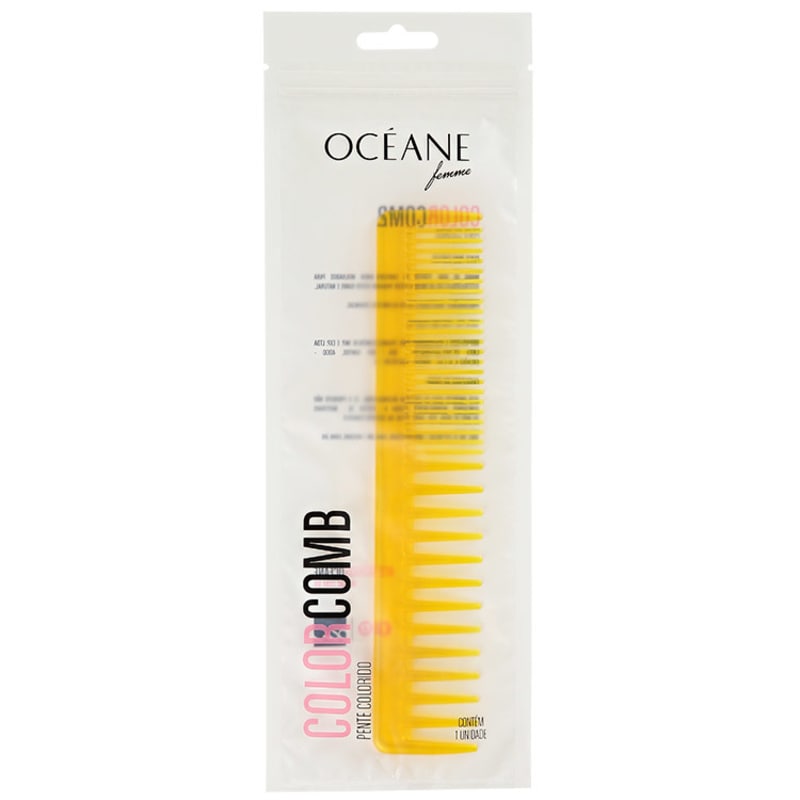 Océane Femme Color Comb Slim Amarelo - Pente