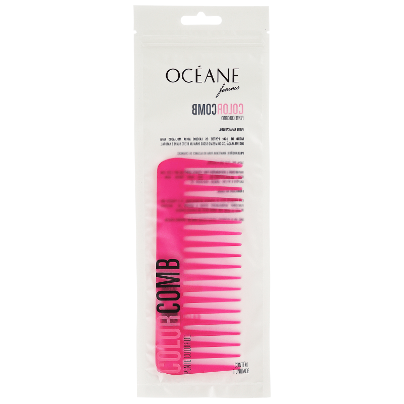Océane Femme Color Comb Wide Rosa - Pente