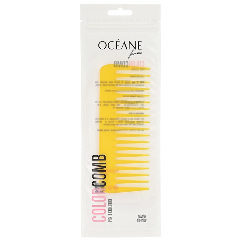 Océane Femme Color Comb Wide Amarelo - Pente