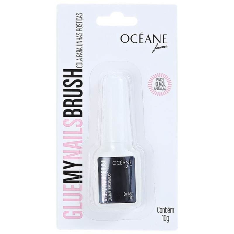 Océane Femme Glue My Nails Brush - Cola para Unhas Postiças 10g