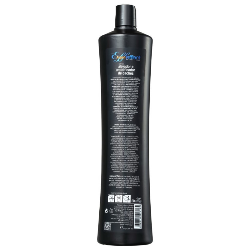 Griffus Argan Effect - Ativador e Umidificador de Cachos 1000ml
