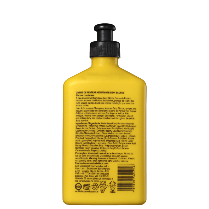 Lola Cosmetics Sexy Blonde - Creme de Pentear 250ml