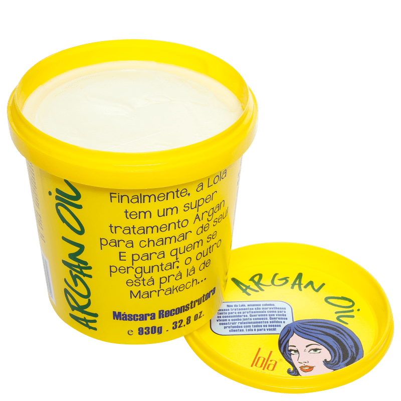 Lola Cosmetics Argan Oil - Máscara Reconstrutora 930g